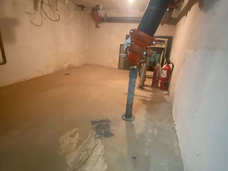 After: the same space cleared, cleaned, and sanitized