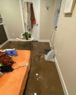 Before: water damage in a Colorado home