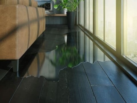 Water damage cleanup in progress at a Denver home