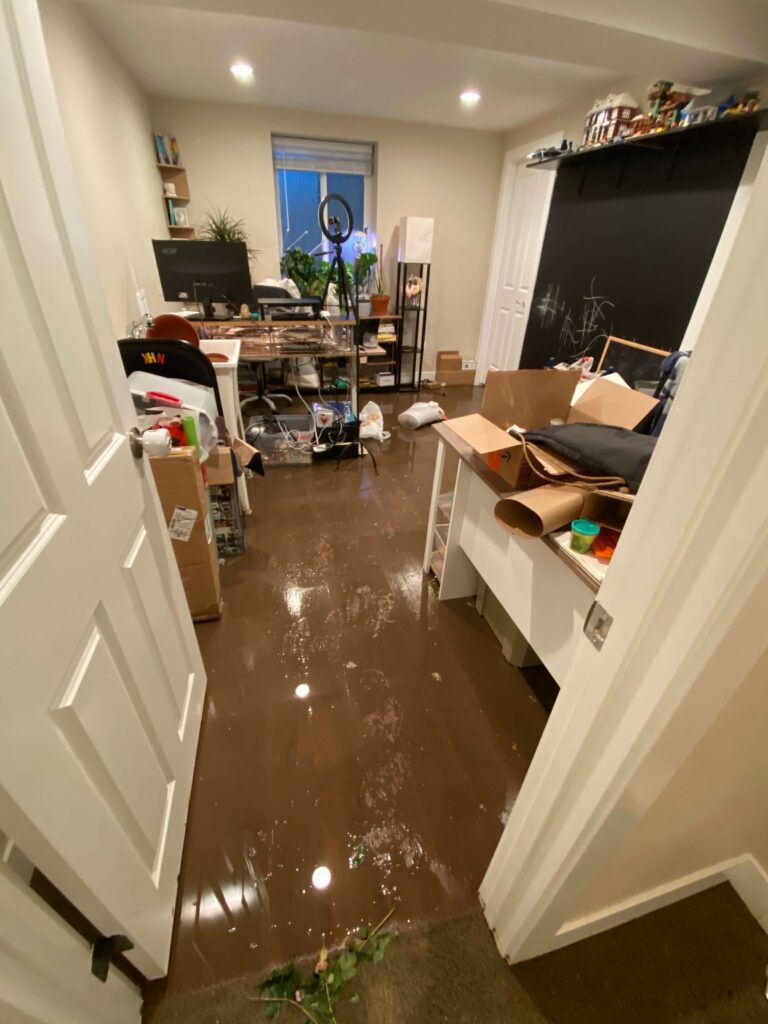 Water damage before